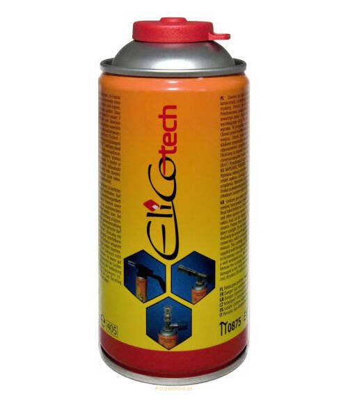 ELICOTECH 175g 300ml PROPAN-BUTAN GAZ KARTUSZ DO KUCHENKI PALNIKA